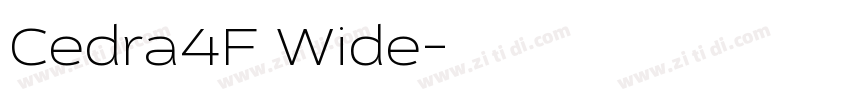 Cedra4F Wide字体转换